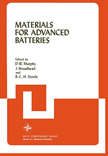 Materials for Advanced Batteries [Paperback]