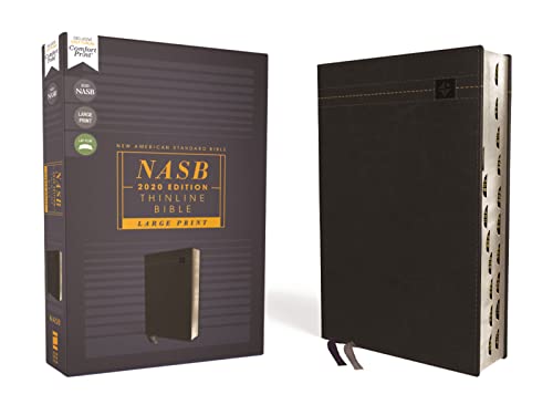 NASB, Thinline Bible, Large Print, Leathersof