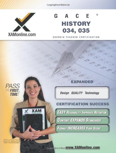 GACE History 034, 035 Teacher Certification Test Prep Study Guide [Paperback]