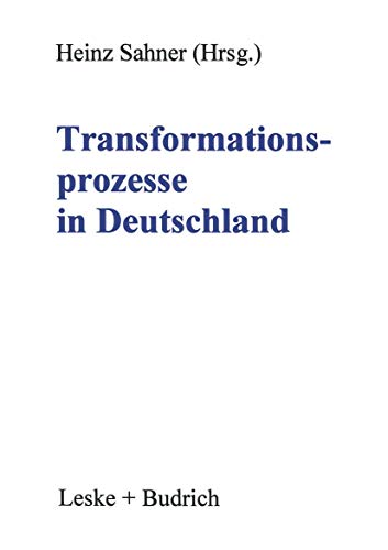 Transformationsprozesse in Deutschland [Paperback]