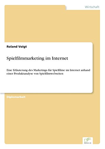 Spielfilmmarketing Im Internet [Paperback]