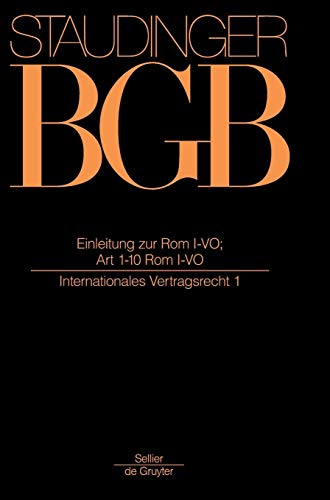 EINLEITUNG ZUR ROM I-VO ART 1-10 ROM I-VO  INTERNATIONALES VERTRAGSRECHT 1) [Hardcover]