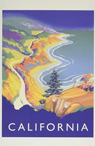 Vintage Journal California Travel Poster