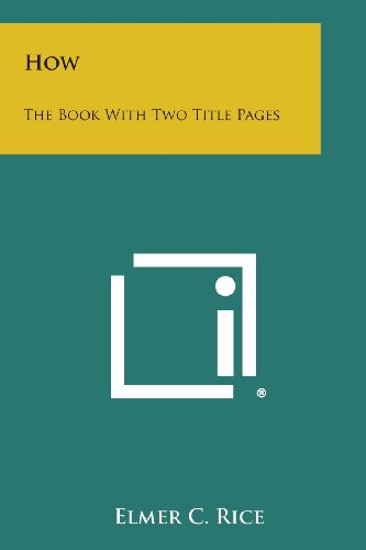 Ho  The Book ith To Title Pages [Paperback]