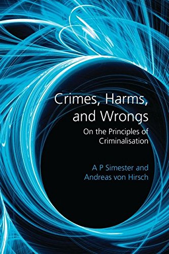 Crimes, Harms, and Wrongs On the Principles of Criminalisation [Paperback]