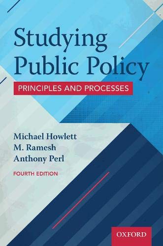 Studying Public Policy: Principles and Processes [Paperback]