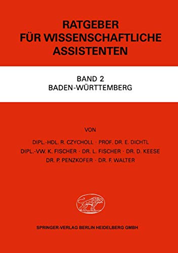 Ratgeber fr Wissenschaftliche Assistenten: Band 2 Baden-Wrttemberg [Paperback]