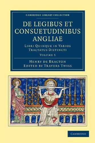 De Legibus et Consuetudinibus Angliae Libri Quinque in Varios Tractatus Distinc [Paperback]