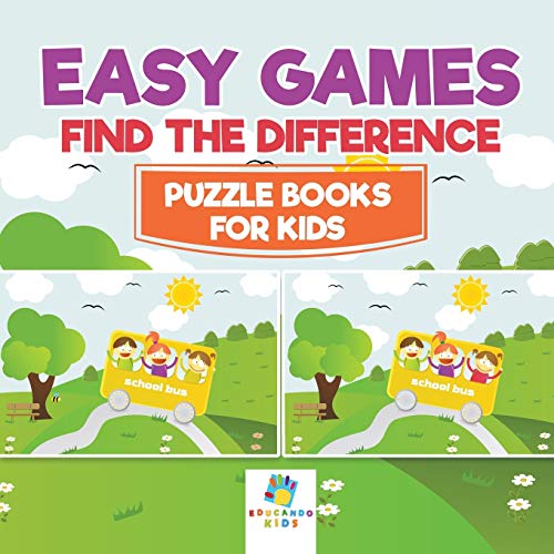 Easy Games Find the Difference Puzzle Books for Kids [Paperback]