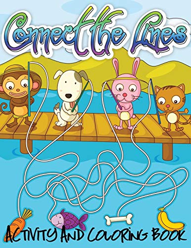 Connect the Lines Activity and Coloring Book [Paperback]