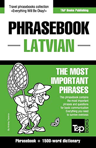 English-Latvian Phrasebook & 1500-Word Dictionary [Paperback]