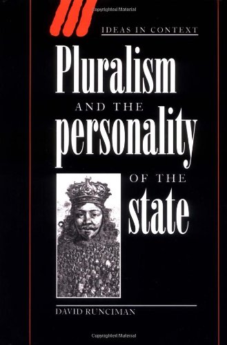 Pluralism and the Personality of the State [Hardcover]