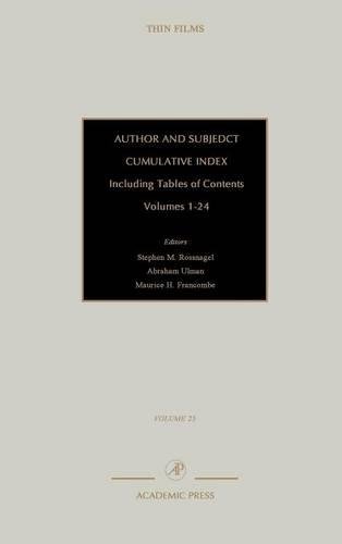 Author and Subject Cumulative Index, Including Tables of Contents Subject and A [Hardcover]