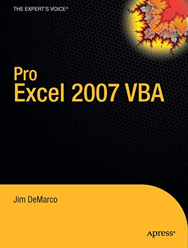 Pro Excel 2007 VBA [Paperback]