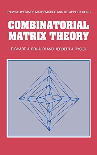 Combinatorial Matrix Theory [Hardcover]