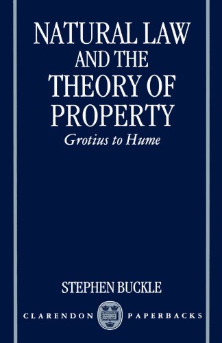 Natural La and the Theory of Property Grotius to Hume [Paperback]