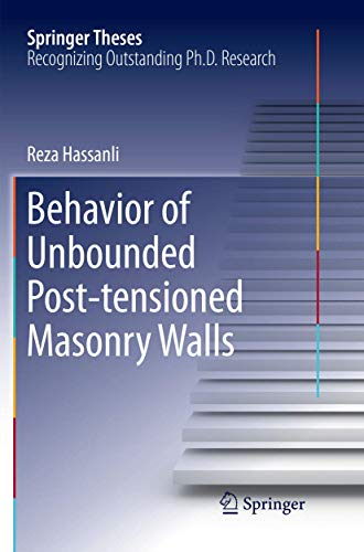 Behavior of Unbounded Post- tensioned Masonry Walls [Paperback]