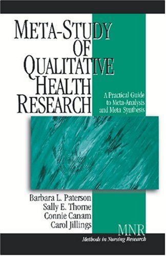 Meta-Study of Qualitative Health Research A Practical Guide to Meta-Analysis an [Paperback]