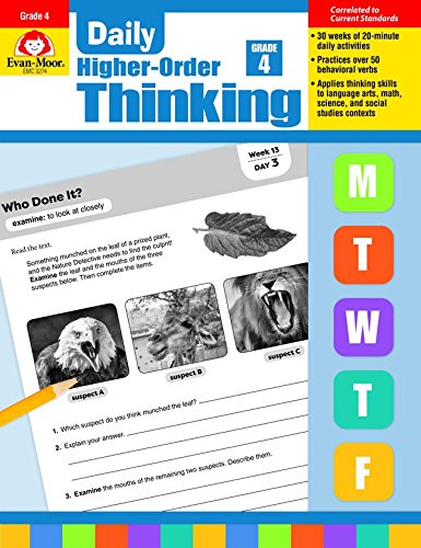 Daily Higher-Order Thinking, Grade 4 [Paperback]