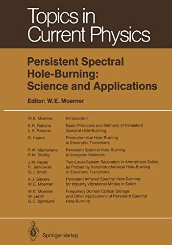 Persistent Spectral Hole-Burning: Science and Applications [Paperback]