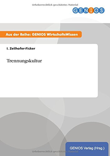 Trennungskultur (german Edition) [Paperback]