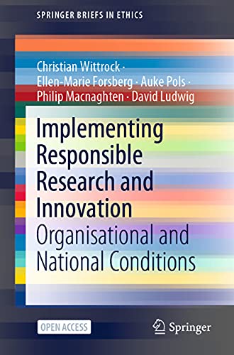 Implementing Responsible Research and Innovation: Organisational and National Co [Paperback]