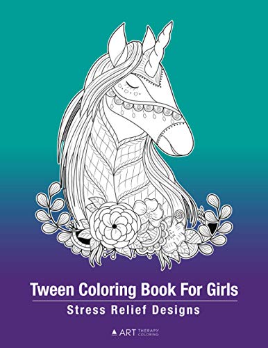 Teen Coloring Book For Girls Stress Relief Designs  Detailed Zendoodle Pages  [Paperback]