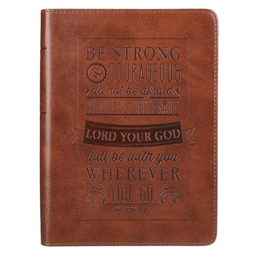 be Strong & Courageous  Brown Flexcover Journal - Joshua 1:9 [Imitation Leather]