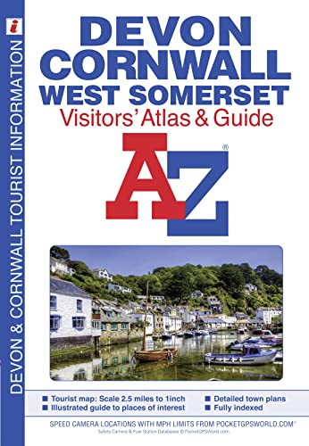 Devon, Cornwall & West Somerset A-Z Visitors' Atlas [Paperback]