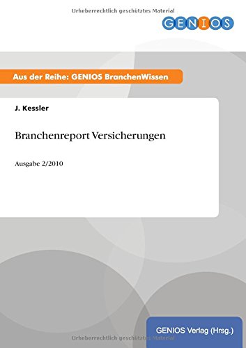 Branchenreport Versicherungen (german Edition) [Paperback]