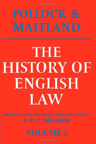 The History of English La Volume 1 Before the Time of Edard I [Paperback]