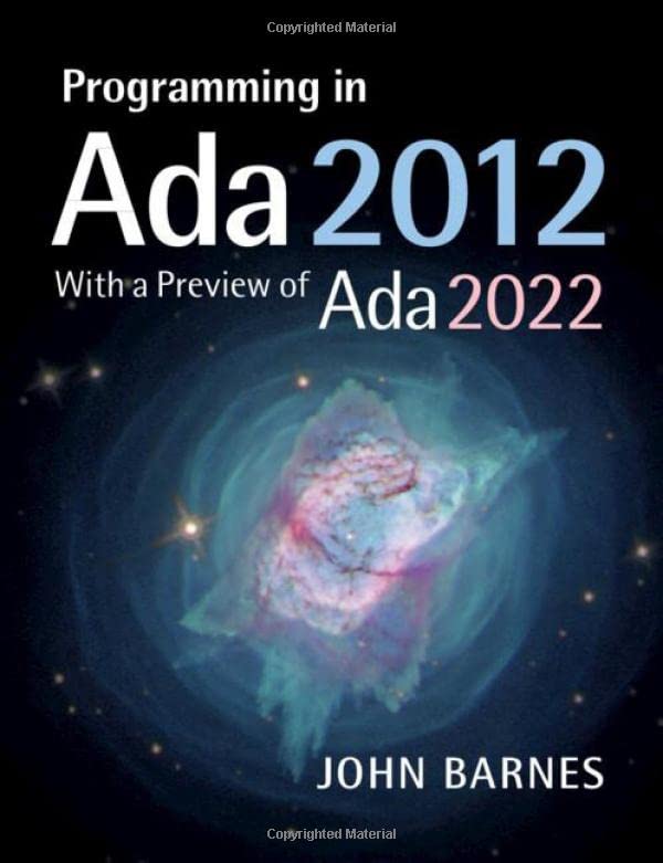 Programming in Ada 2012 ith a Previe of Ada 2022 [Paperback]