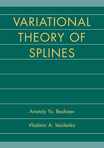 Variational Theory of Splines [Paperback]