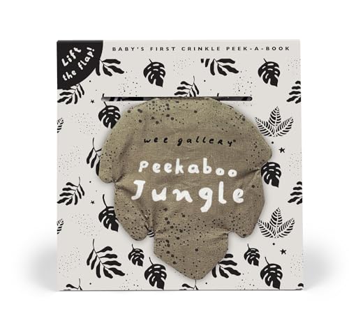 Peekaboo Jungle: Baby's First Crinkle Peek-A-Book - Lift the flap! [Rag book]