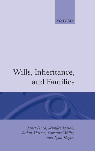 Wills, Inheritance, and the Family [Hardcover]