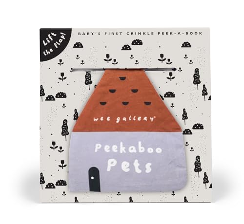 Peekaboo Pets: Baby's First Crinkle Peek-A-Book - Lift the flap! [Rag book]