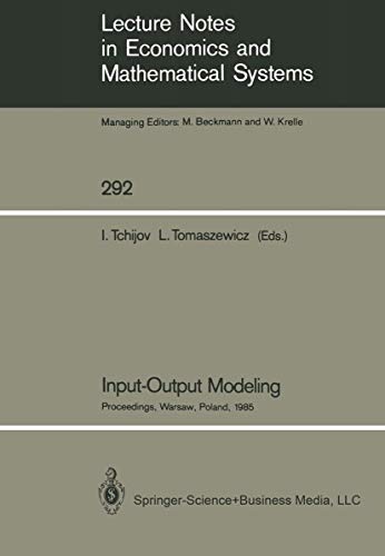 Input-Output Modeling: Proceedings of the Six