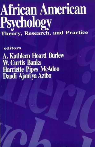 African American Psychology Theory, Research, and Practice [Paperback]