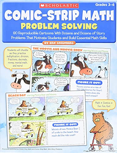 Comic-Strip Math: Problem Solving: 80 Reproducible Cartoons With Dozens and Doze [Paperback]