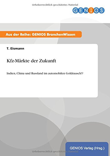 Kfz-Mrkte Der Zukunft (german Edition) [Paperback]