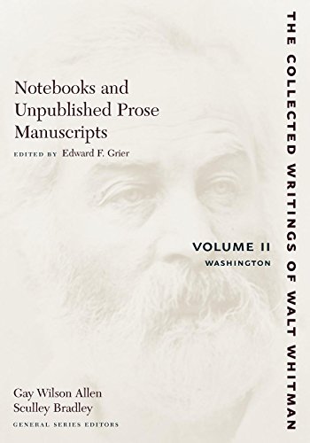 Notebooks and Unpublished Prose Manuscripts Volume II Washington [Paperback]