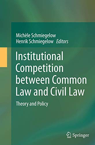 Institutional Competition beteen Common La and Civil La Theory and Policy [Paperback]