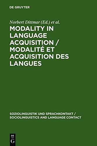 Modality in Language Acquisition (Modalite et Acquisition des Langues) [Unknon]