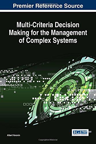 Multi-Criteria Decision Making for the Management of Complex Systems [Hardcover]