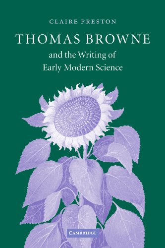 Thomas Brone and the Writing of Early Modern Science [Paperback]