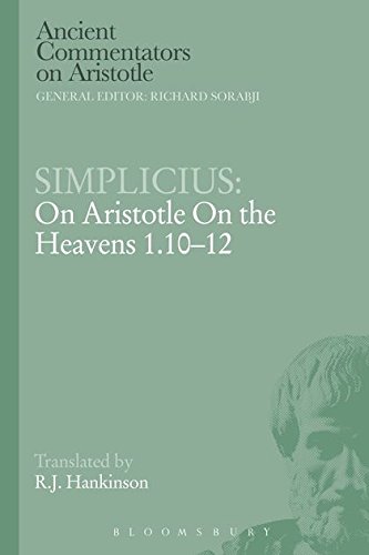 Simplicius On Aristotle On the Heavens 1.10-12 [Paperback]