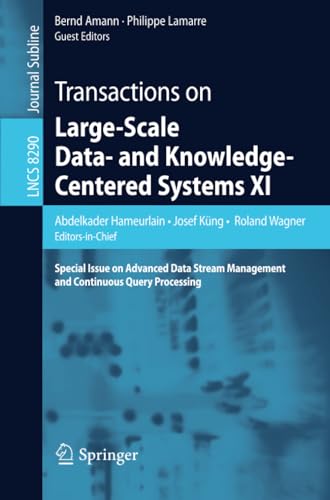 Transactions on Large-Scale Data- and Knoledge-Centered Systems XI Special Iss [Paperback]