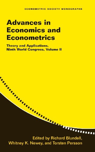 Advances in Economics and Econometrics Volume 2 Theory and Applications, Ninth [Hardcover]