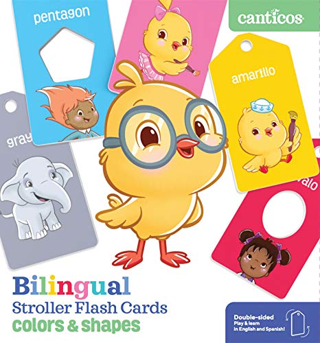 Bilingual Stroller Flash Cards: Colors & Shapes [Board book]