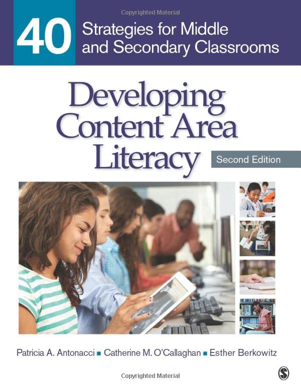 Developing Content Area Literacy: 40 Strategies for Middle and Secondary Classro [Paperback]